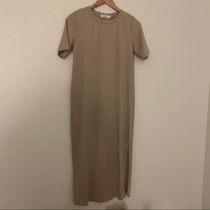 Khaki maxi dress